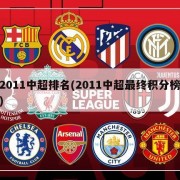 2011中超排名(2011中超最终积分榜)