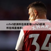 cctv5欧洲杯在线直播(cctv5欧洲杯在线直播表)