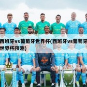 西班牙vs葡萄牙世界杯(西班牙vs葡萄牙世界杯预测)